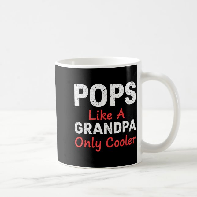 Funny Ps Grandpa Cooler From Grandkids Father's Da Kaffemugg (Höger)