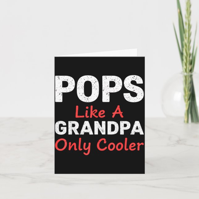 Funny Ps Grandpa Cooler From Grandkids Father's Da Kort (Framsida)