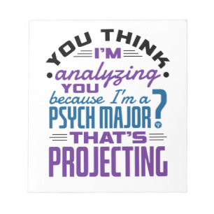 Funny Psych Major Psychology Student Projection Anteckningsblock