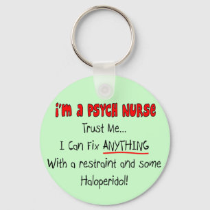 Funny Psych Nurse Gifts Nyckelring