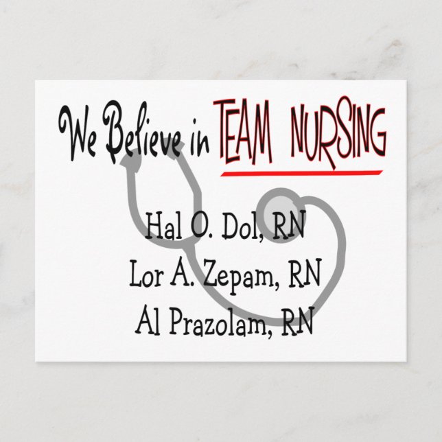 Funny Psych Nurse T-Shirts and Gifts Vykort (Framsida)