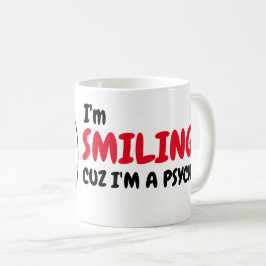 Funny Psycho Humor God morgon Kaffe Meme Kaffemugg