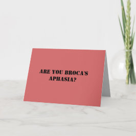 Funny Psychology Kärlek Card Kort