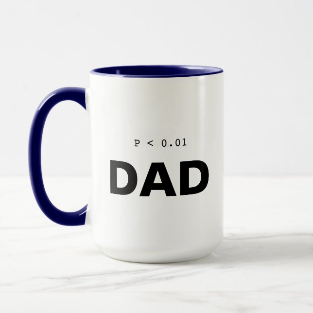 Funny Psychology Statistics Mug | Significant Dad Mugg (Vänster)