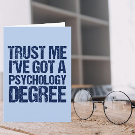 Funny Psychology Studenten Kort