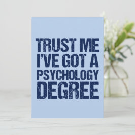 Funny Psychology Studenten Psycholog Citote Kort