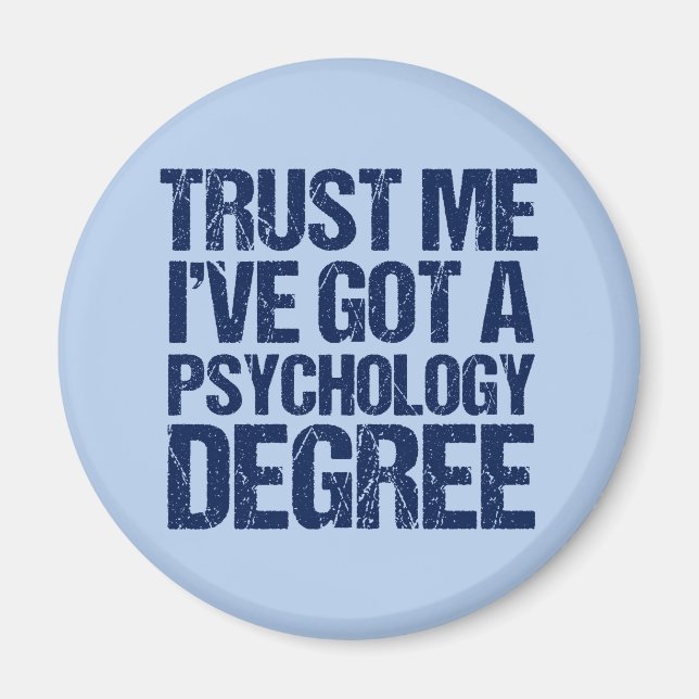 Funny Psychology Studenten Psycholog Magnet (Framsidan)