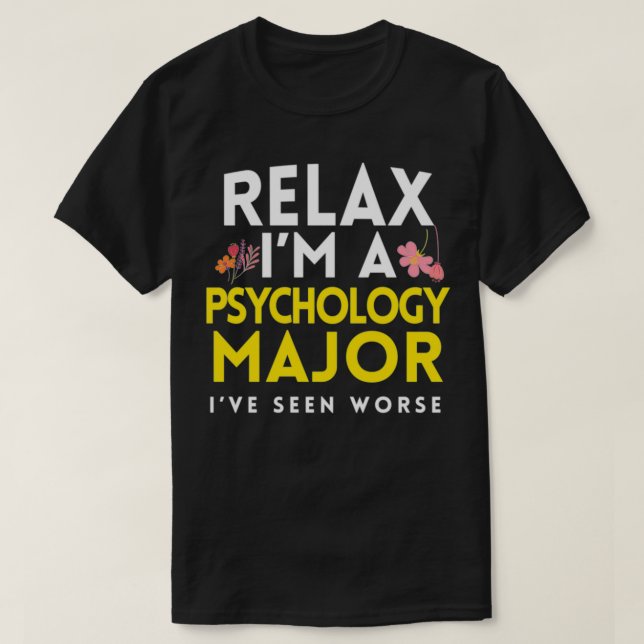 Funny psykologi Major PhD Psycholog PsyD 1 T Shirt (Design framsida)