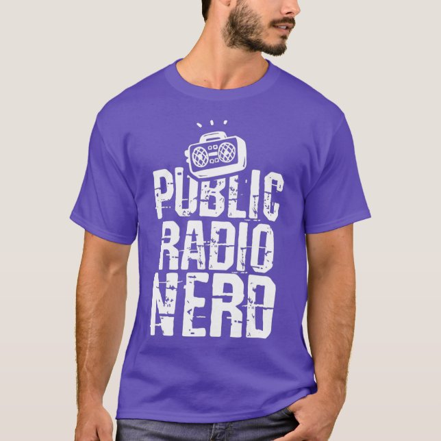 Funny Public Radio Ham Radio Nerd Radio Älskare T Shirt (Framsida)