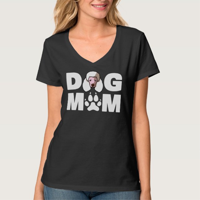 Funny Pudel Hund Mamma Kärlek R Gift T Shirt (Framsida)