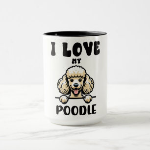 Funny Pudel Hund Mugg