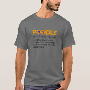 Funny Pudel Hundälskares Noun Gamma Rho Hand Sign T Shirt