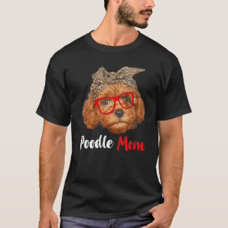 Funny Pudel Mamma-gåva för Hundälskare - Mor Da T Shirt