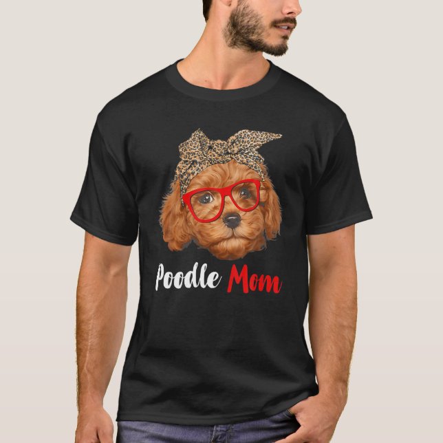 Funny Pudel Mamma-gåva för Hundälskare - Mor Da T Shirt (Framsida)