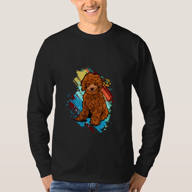 Funny Pudel Puppies Pullover T Shirt (Framsida)