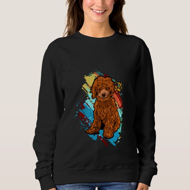 Funny Pudel Puppies Pullover T Shirt (Framsida)