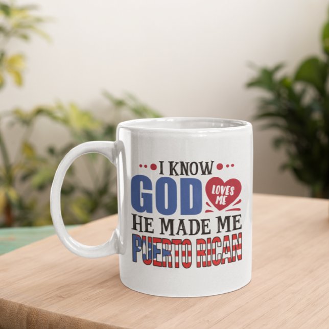 Funny Puerto Rico Heritage Quote Kaffemugg (puerto rico funny quote mug)