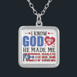 Funny Puerto Rico Heritage Quote Silverpläterat Halsband<br><div class="desc">Den klumpiga presentidén för alla med puerto-rikanrötter. Det här roliga citatet representerar Puerto RIco och ert arv.</div>