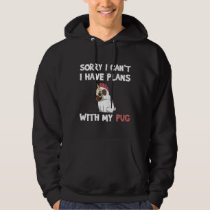 Funny Pug-citat för pug älskare och pug-ägare Hoodie