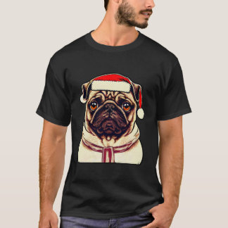 Funny Pug Hund älskare Julafton Hat christmas 2022 T Shirt