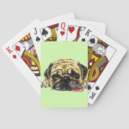 Funny Pug Hund-uppspelningskort Casinokort