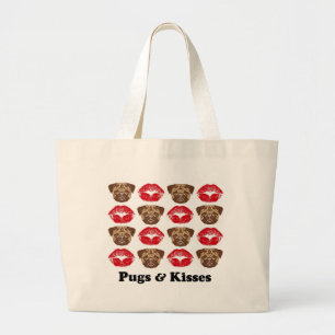 Funny Pug Jumbo Tygkasse