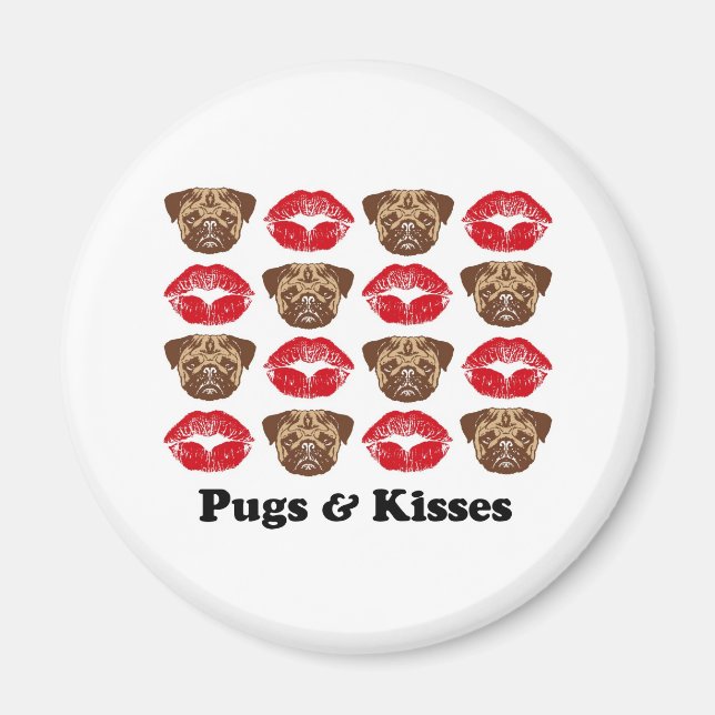 Funny Pug Magnet (Framsidan)