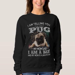 Funny Pug Mamma Puppy Baby Hund T Shirt