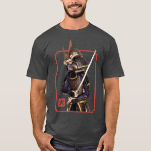 Funny Pug Owner Tee Samurai Pug Bushido Warrior Wi