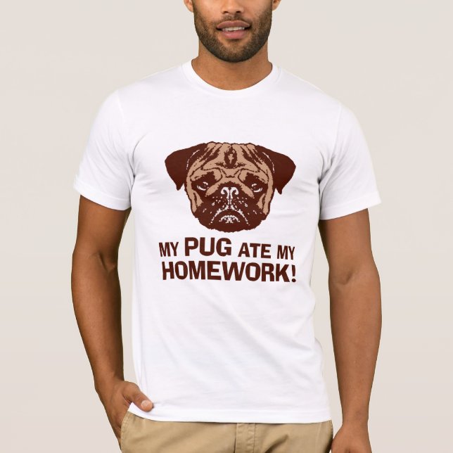 Funny Pug Tröja (Framsida)
