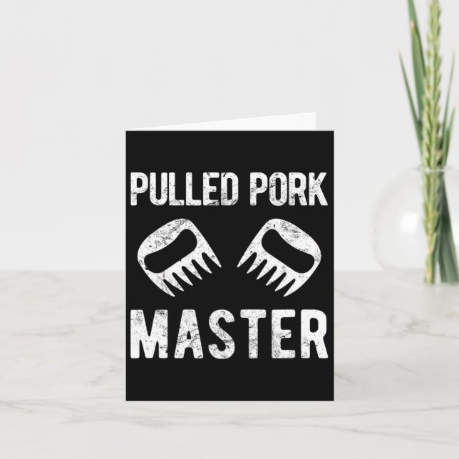 Funny Pulled Gris Master Bear Klo Kort (Framsida)