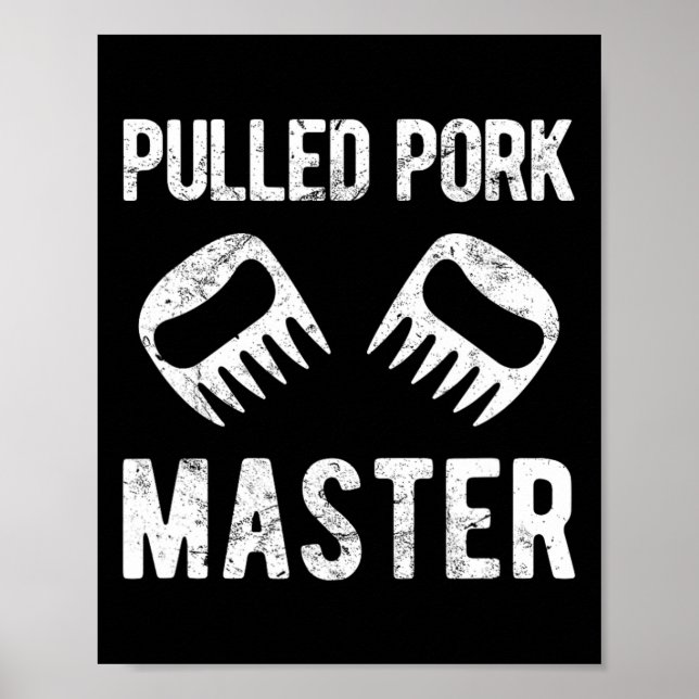 Funny Pulled Gris Master Bear Klo Poster (Framsidan)