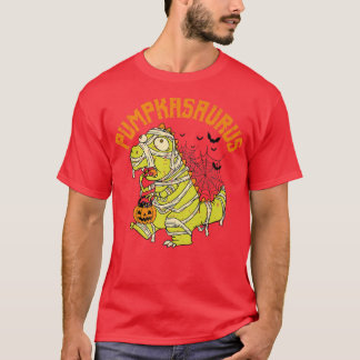 Funny Pumpkasaurus Pumpkin Dinosaur Mummy Hallowee T Shirt