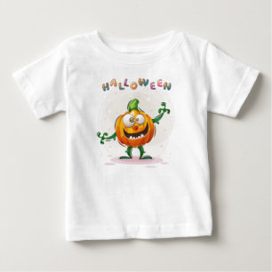 Funny Pumpkin Halloween Småbarn Baby T-Shirt
