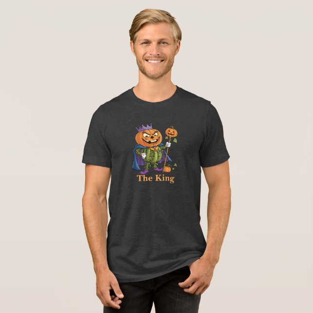 Funny Pumpkin Kung T Shirt (Framsida Full)
