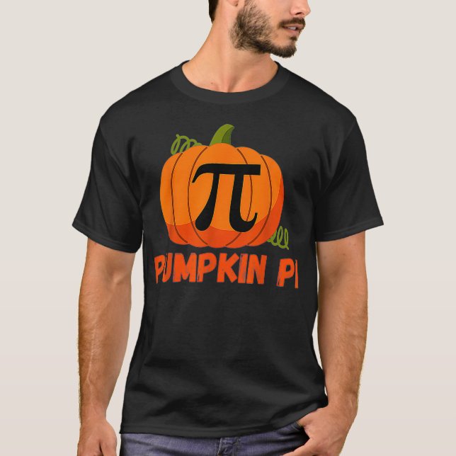 Funny Pumpkin Paj Math, Pumpkin Pi Funny Halloween T Shirt (Framsida)