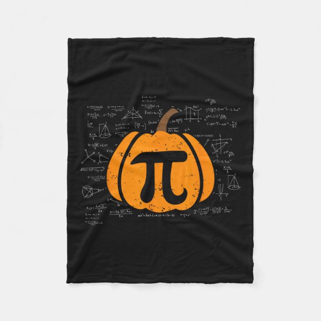 Funny Pumpkin Paj Math Teacher Halloween Thanksgiv Fleecefilt (Framsidan)