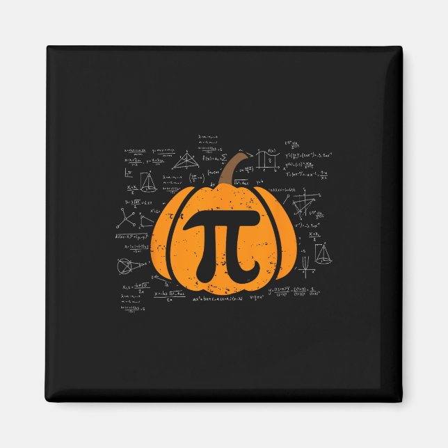 Funny Pumpkin Paj Math Teacher Halloween Thanksgiv Magnet (Framsidan)