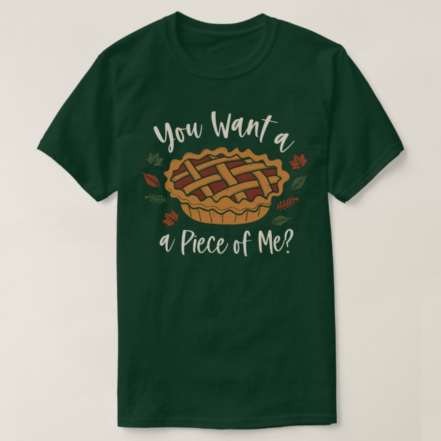 Funny Pumpkin Paj Thanksgiving T Shirt (Design framsida)