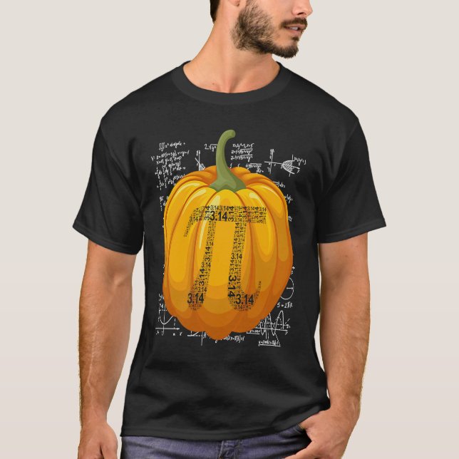 Funny Pumpkin Pie 3 14 Pi Number Symbol Math Teach T Shirt (Framsida)