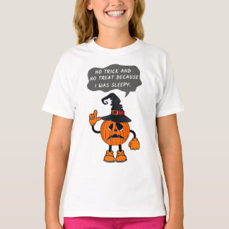 Funny Pumpkin sömnig T Shirt