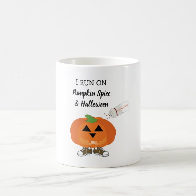 Funny Pumpkin Spice och Halloween Kaffemugg (Center)