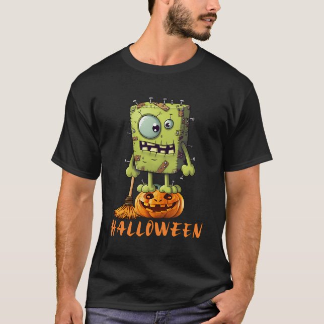 Funny Pumpkin T Shirt (Framsida)