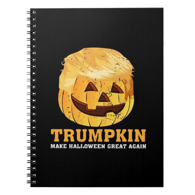 Funny Pumpkin Trumpkin Halloween Anteckningsbok (Framsidan)
