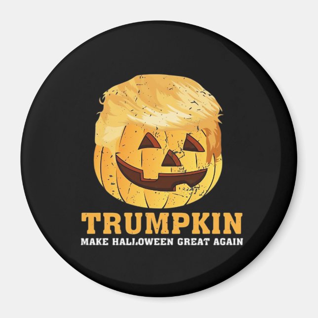 Funny Pumpkin Trumpkin Halloween Magnet (Framsidan)