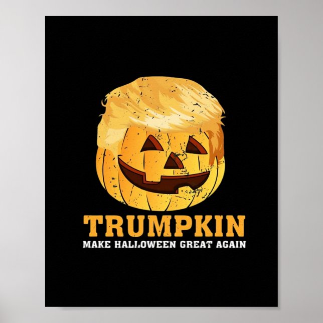 Funny Pumpkin Trumpkin Halloween Poster (Framsidan)