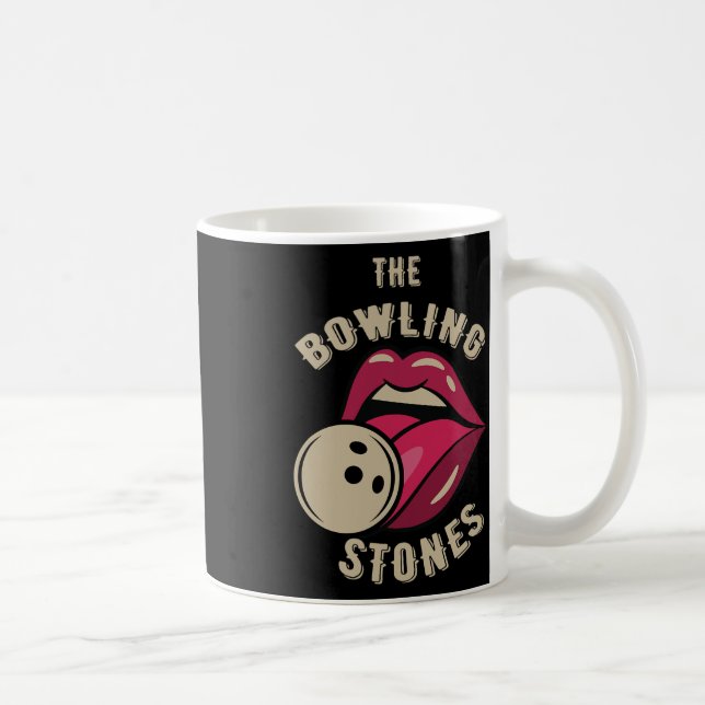 Funny Pun Bowling Stone  Kaffemugg (Höger)