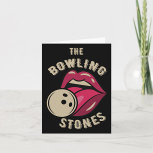 Funny Pun Bowling Stone Kort