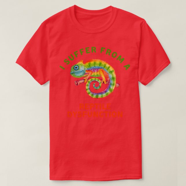 Funny Pun Chameleon T Shirt (Design framsida)
