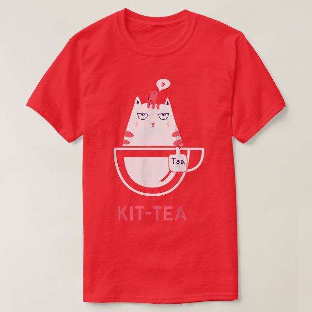 Funny Pun Cute Kattunge Kittea T Shirt (Design framsida)